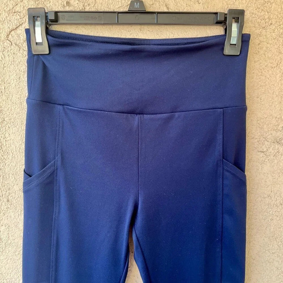 NWT Lou & Grey Luvstretch Flare Navy Pants Small - Picture 5 of 7
